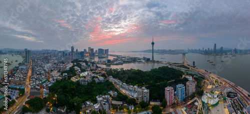 Macau Cityscape at Dawn,