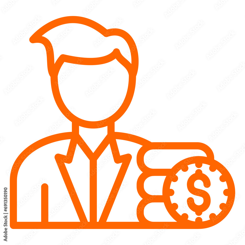 Vector Design Broker Dealer Icon Style Vector Design Broker Dealer Icon Style