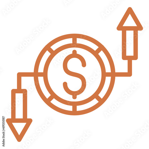 Vector Design Budget Breakdown Icon Style