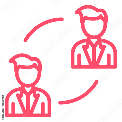 Vector Design P2P Lending Icon Style