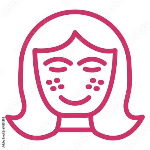 Vector Design Acne Icon Style