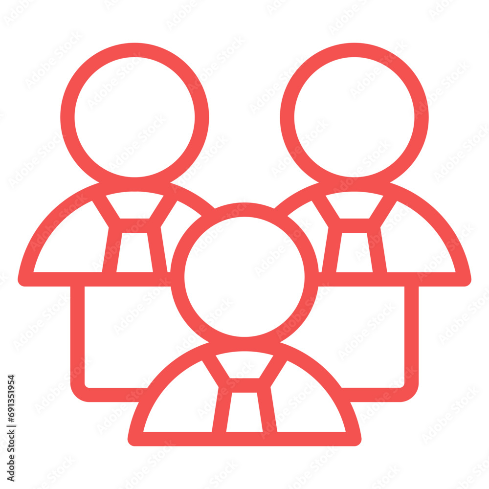 Vector Design Executive Team Icon Style Vector Design Executive Team Icon Style