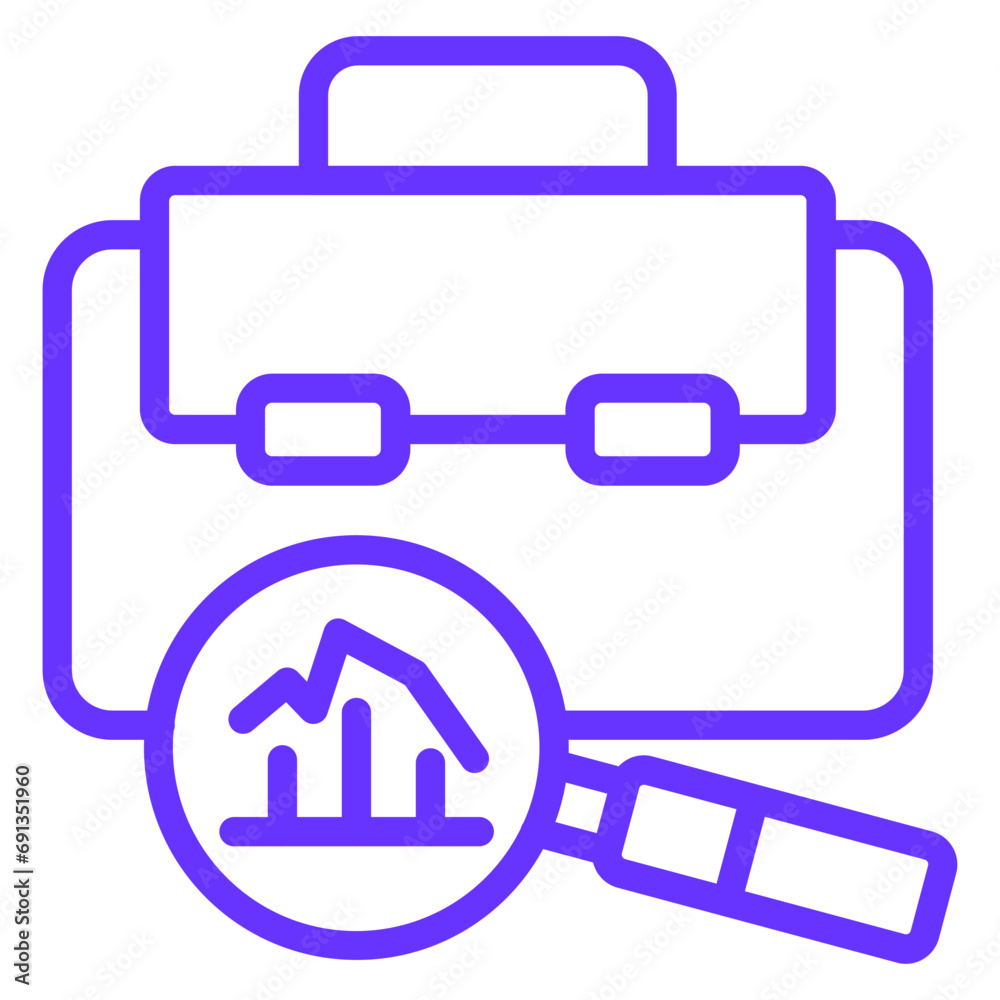 Vector Design Job Analysis Icon Style Vector Design Job Analysis Icon Style