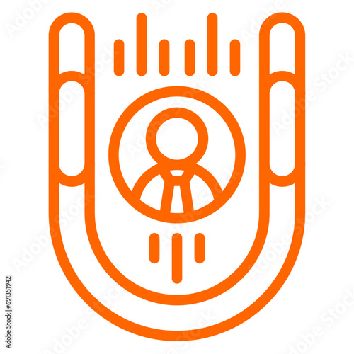 Vector Design Candidate Attraction Icon Style