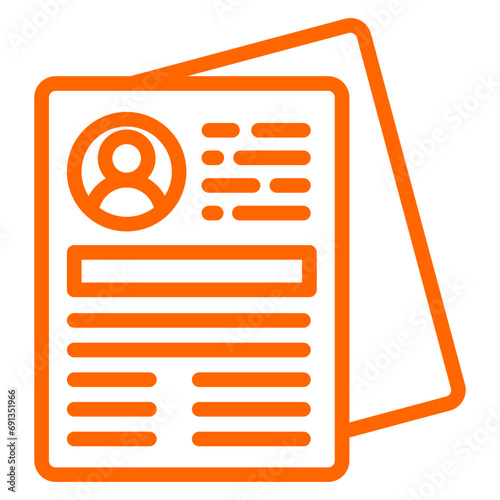 Vector Design Resume Icon Style