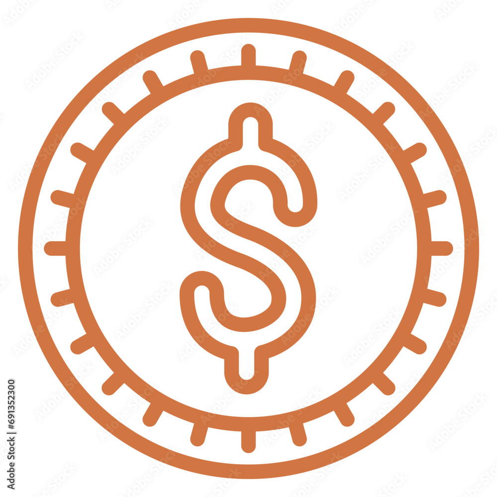 Vector Design Dollar Icon Style Vector Design Dollar Icon Style