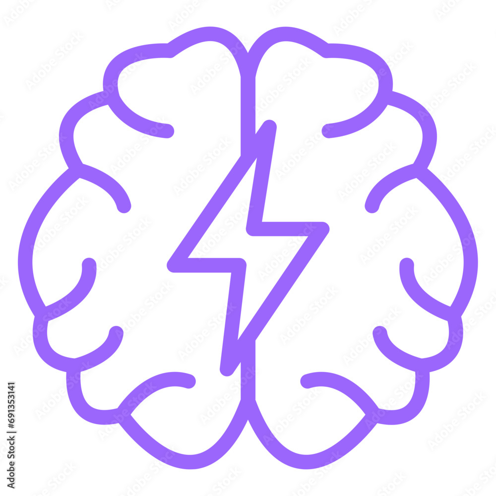 Vector Design Brainstorm Icon Style Vector Design Brainstorm Icon Style