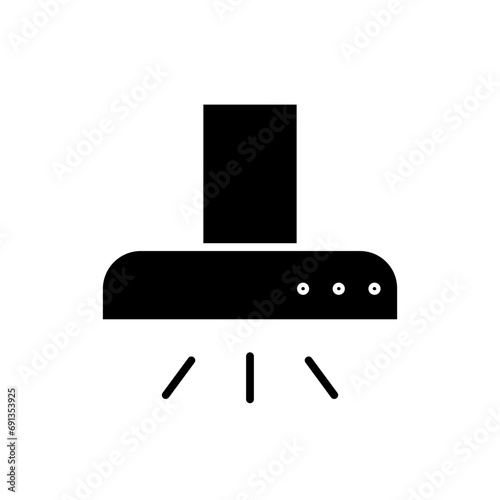 extractor hood glyph icon
