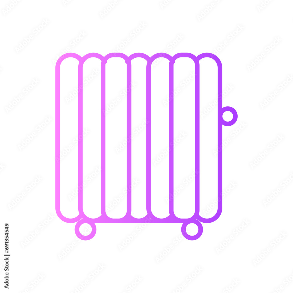 radiator gradient icon radiator gradient icon
