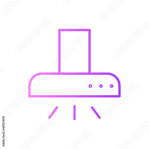 extractor hood gradient icon