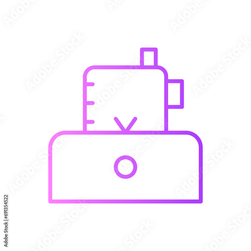 food processor gradient icon