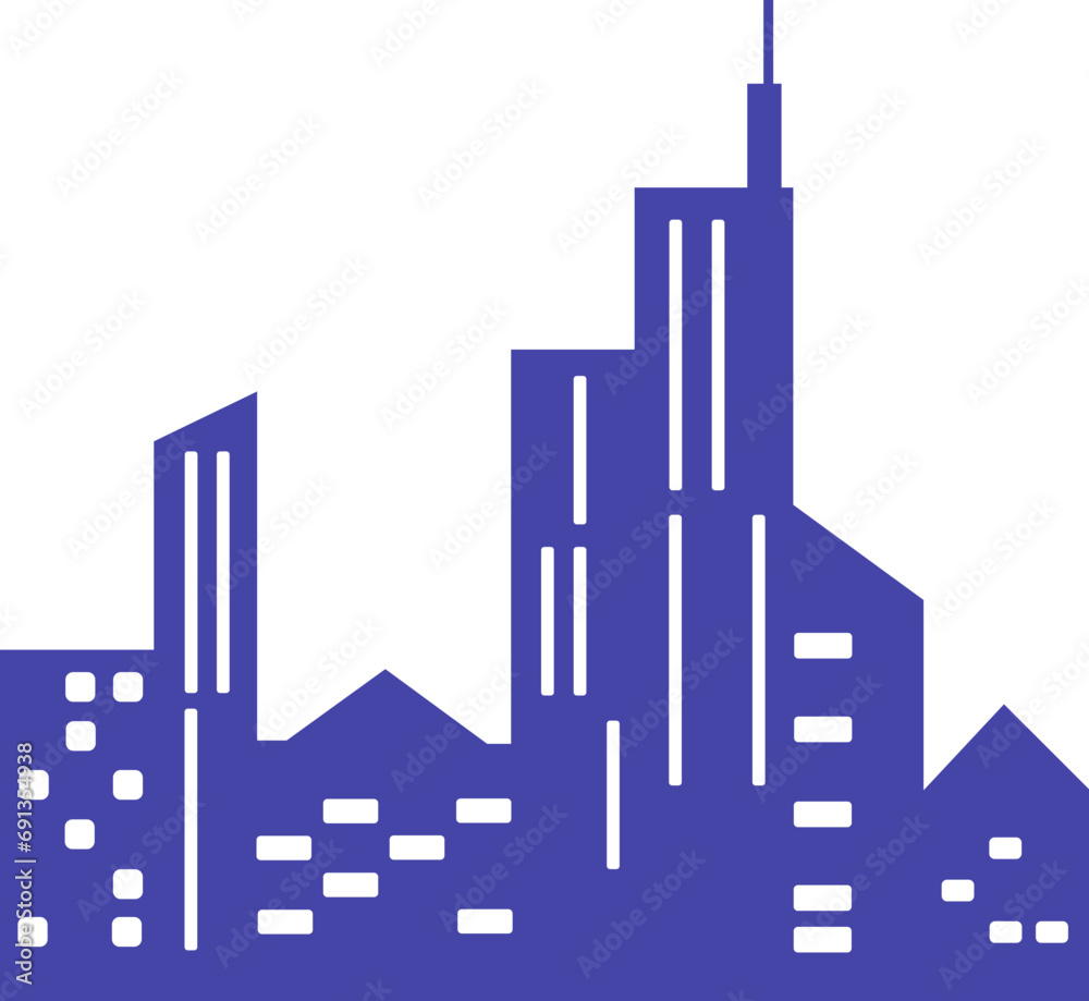 Obraz premium City Building Illustration