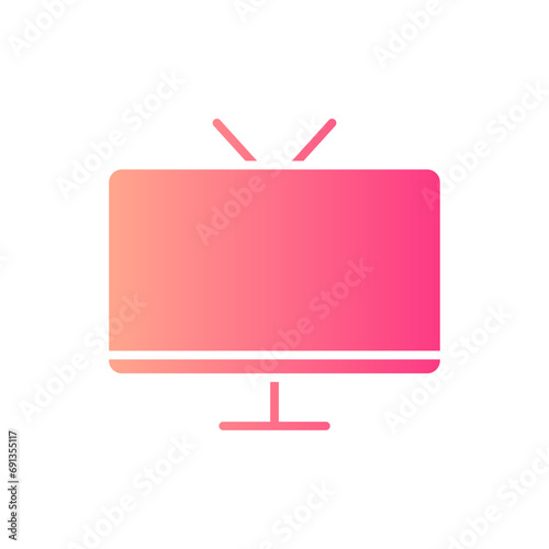 television gradient icon