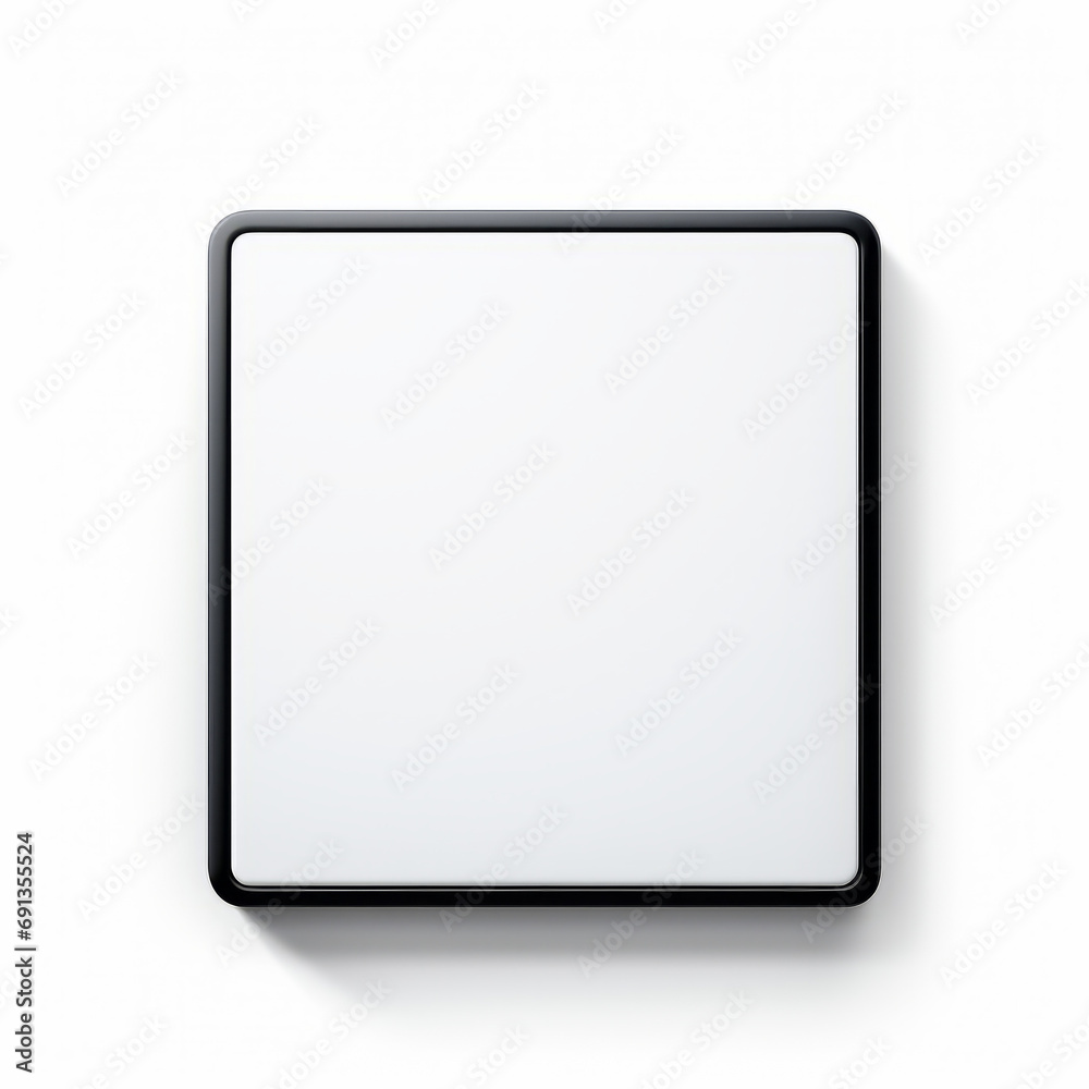 square on white