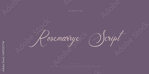 Abstract Fashion font alphabet. Minimal modern urban fonts for logo, brand etc. Typography Calligraphy typeface uppercase lowercase and number. vector illustration

