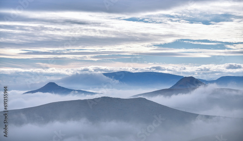 Mountains Dance with Clouds