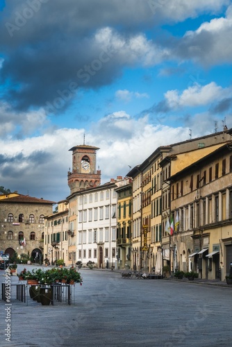 Town square of the city of Pescia photo