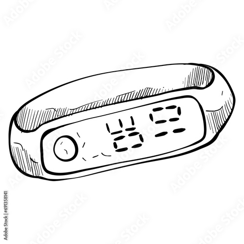 smartwatch handdrawn illustration