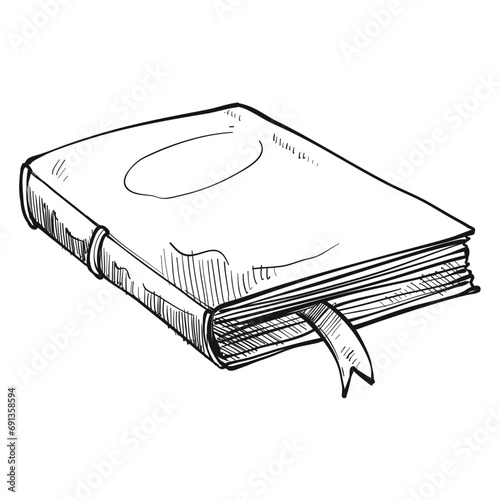 book handdrawn illustration