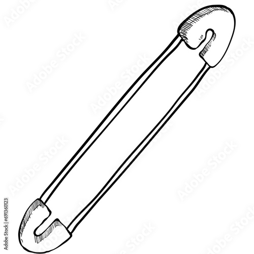 needle handdrawn illustration