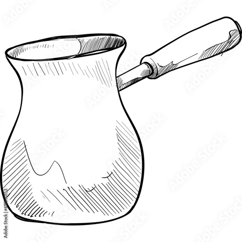 teapot handdrawn illustration