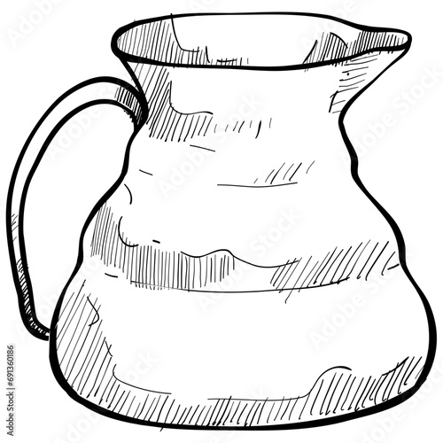 teapot handdrawn illustration