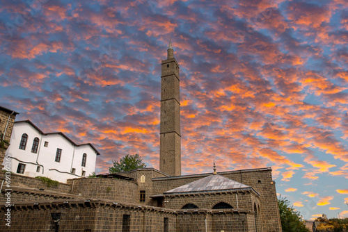 Turkey's Diyarbakir province. Hz. Süleyman mosque. It has preserved its historical structure for centuries. It is one of the important mosques in Islamic history. photo