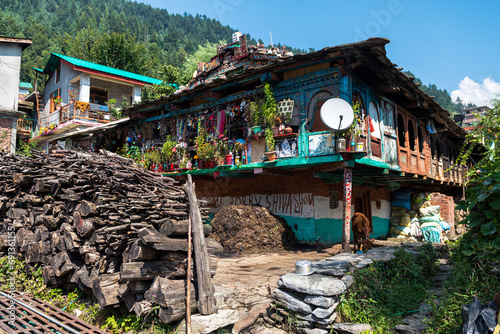 Φωτογραφία shanty houses of old manali, india
