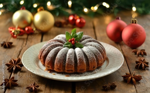 Christmas Cake background, Christmas holiday