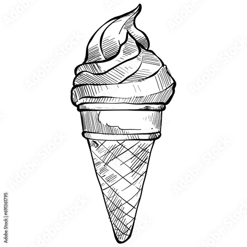 ice cream handdrawn illustration