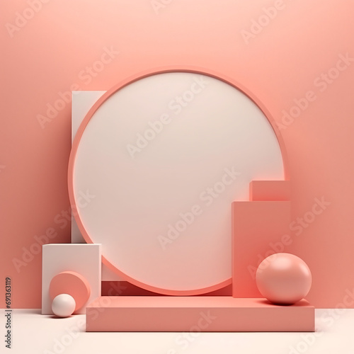 Abstract decorative shapes background