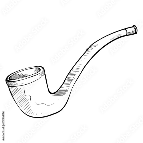 cigarette handdrawn illustration