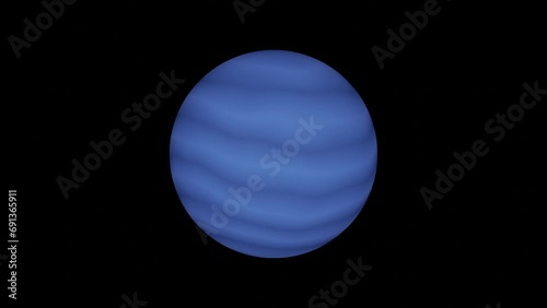 Neptune Planet VFX rotating
