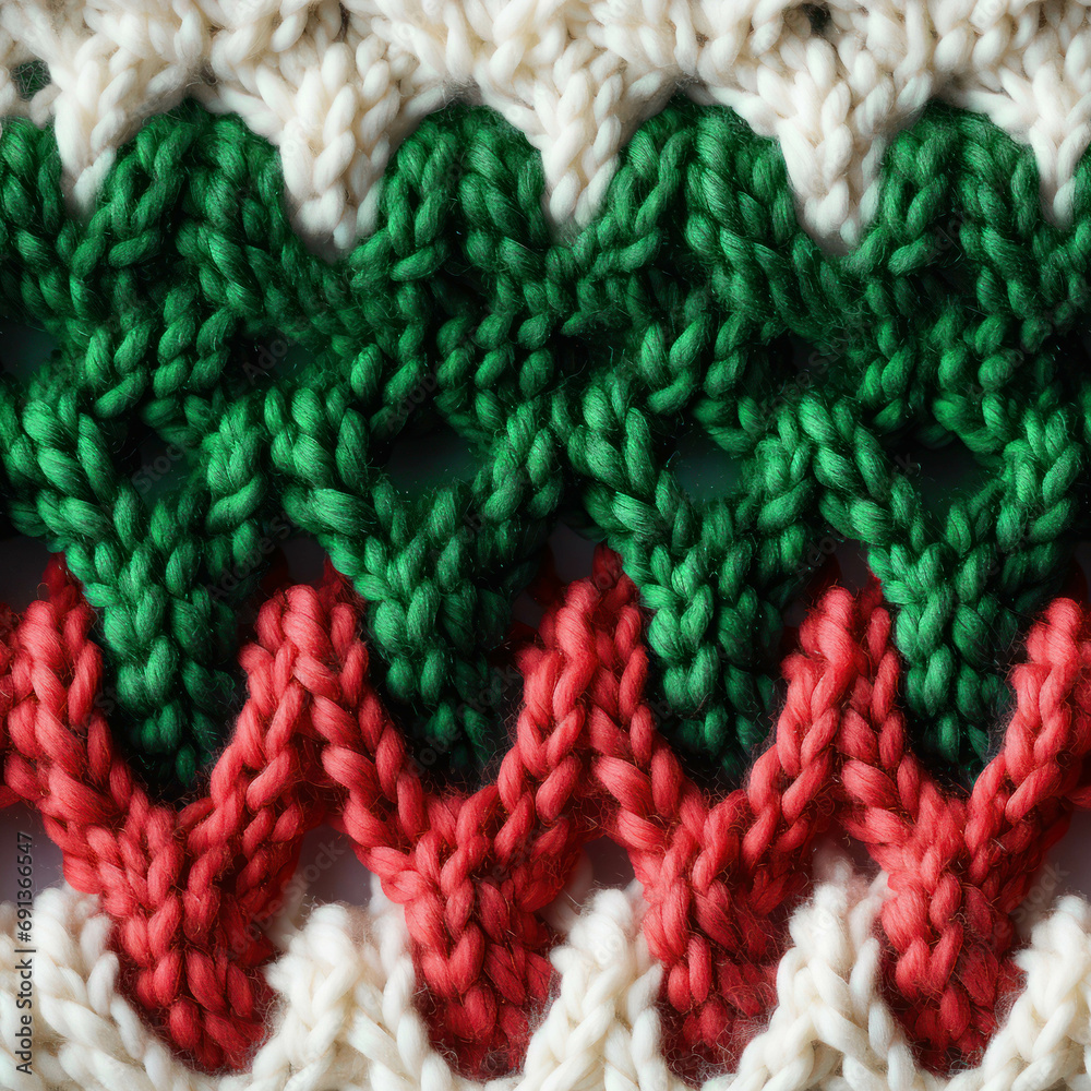 Seamless  Christmas Knit wool winter pattern background