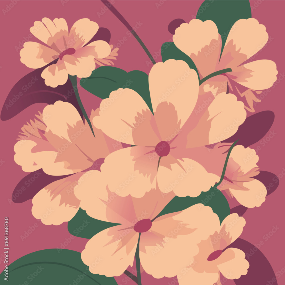 Flowers nature VECTOR ready for use, natural floral 