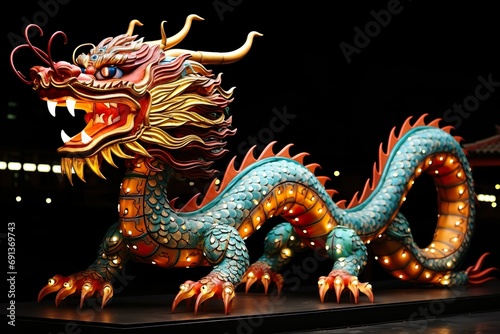 chinese dragon crazy bot statue © Tayyaba