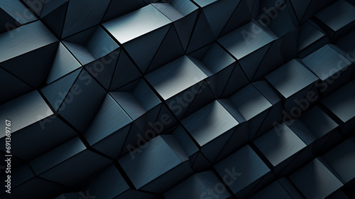 Abstract 3d geometric composition, background design