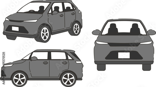 SUVのイラストセット