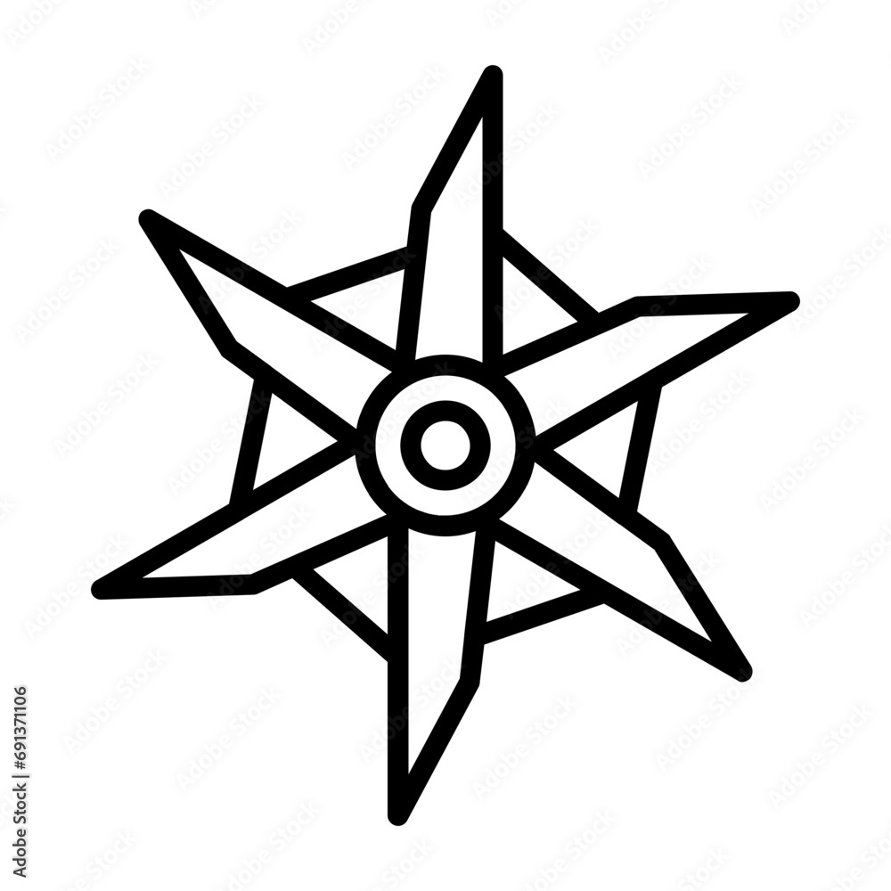 Obraz premium Pinwheel Icon
