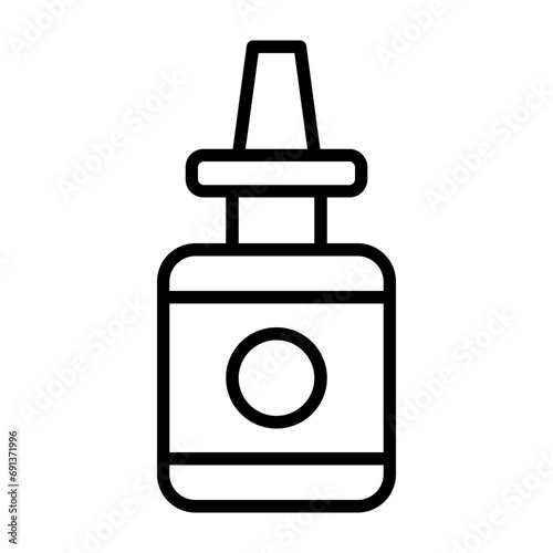 Obraz na płótnie Nasal Spray Icon w salonie