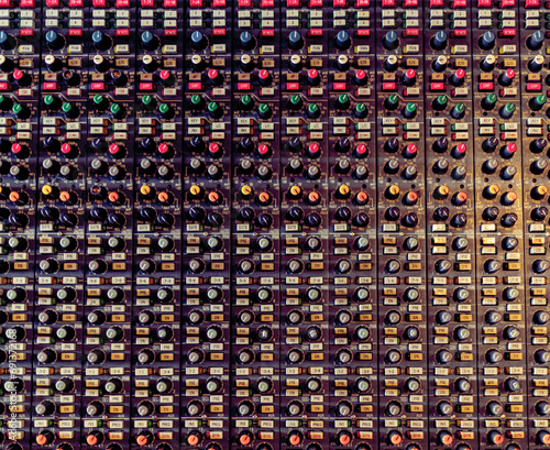 Mixing desk channel Strips