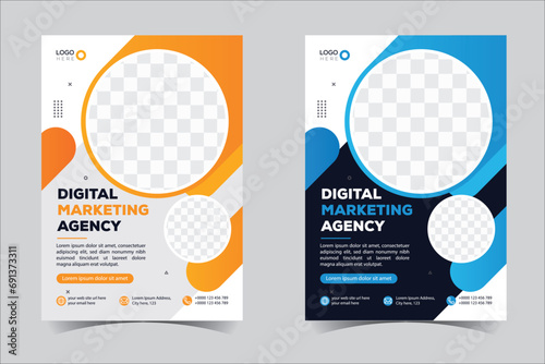 Flyer design, brochure template layout design. Corporate business annual report, catalog, magazine, flyer mockup