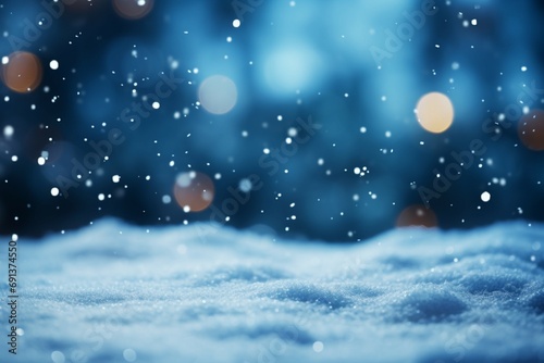 Festive winter background Snow wallpapers setting the mood for Christmas and New Year © Muhammad Shoaib