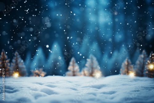 Christmas and New Year charm Snow covered wallpapers creating a magical winter ambiance