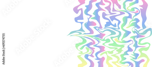 abstract vertical wave rainbow pattern web banner background