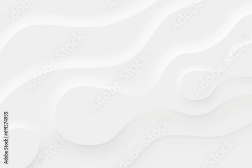 Abstract background illustration in neomorphism style. Dynamic composition with trendy liquid fluid 3d shapes. Minimal wallpaper, backdrop, background. Eps10 vector. photo