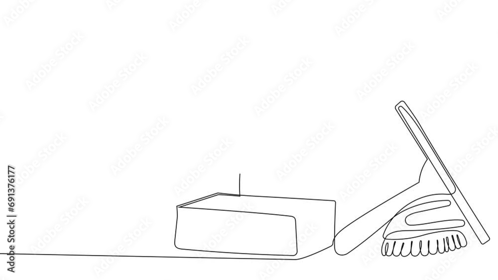 Animated drawing of continuous line draw of set bottles of different cleaning procucts friendly cleaning. Minimal concept. High quality 4k footage Animated drawing of continuous line draw of set bottles of different cleaning procucts friendly cleaning. Minimal concept. High quality 4k footage