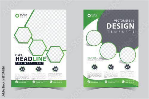 Flyer design, brochure template layout design. Corporate business annual report, catalog, magazine, flyer mockup