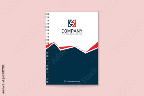 Notebook cover design with creative shape