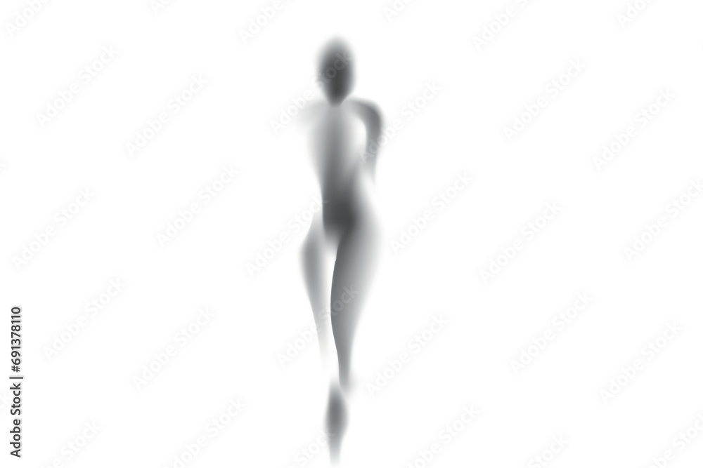 Smoke black. Transparent smoking cloud steam, cigarette or hookah vapor steaming curved shape of woman isolated on white Smoke black. Transparent smoking cloud steam, cigarette or hookah vapor steaming curved shape of woman isolated on white